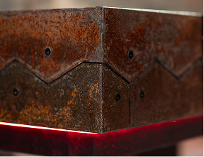 Preserved rust finish